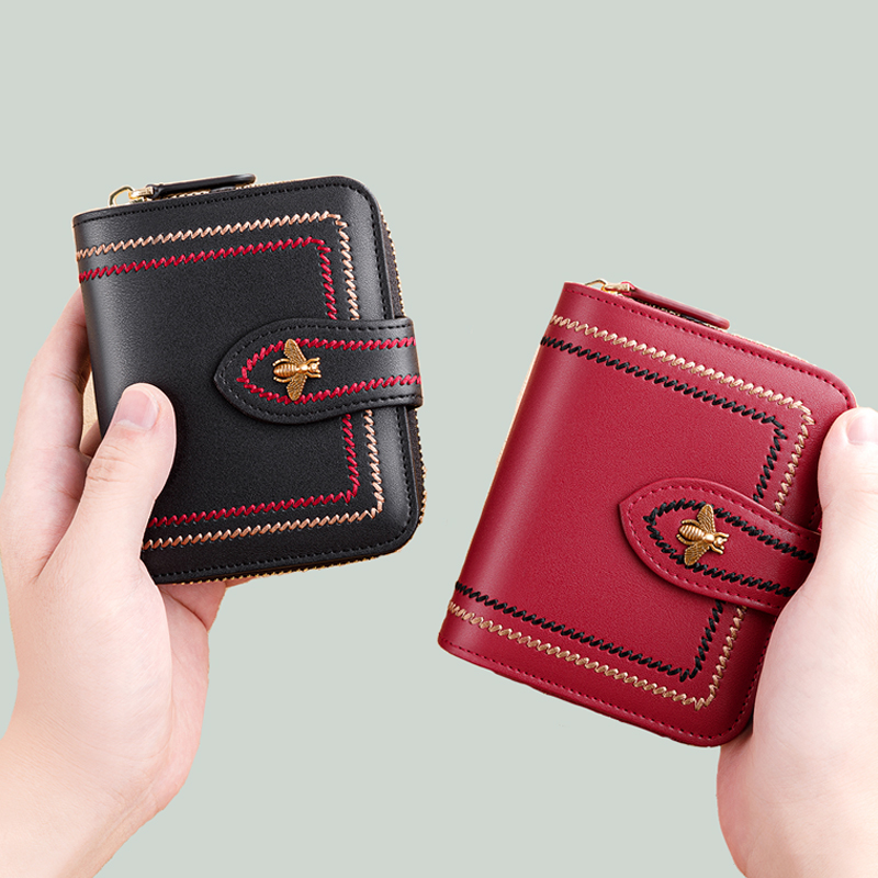 Genuine Leather Wallets For Women's Cardholders Luxury ארנקים לנשים Coin Purses Ladies Small Women Wallet Hasp Mini Cards Short