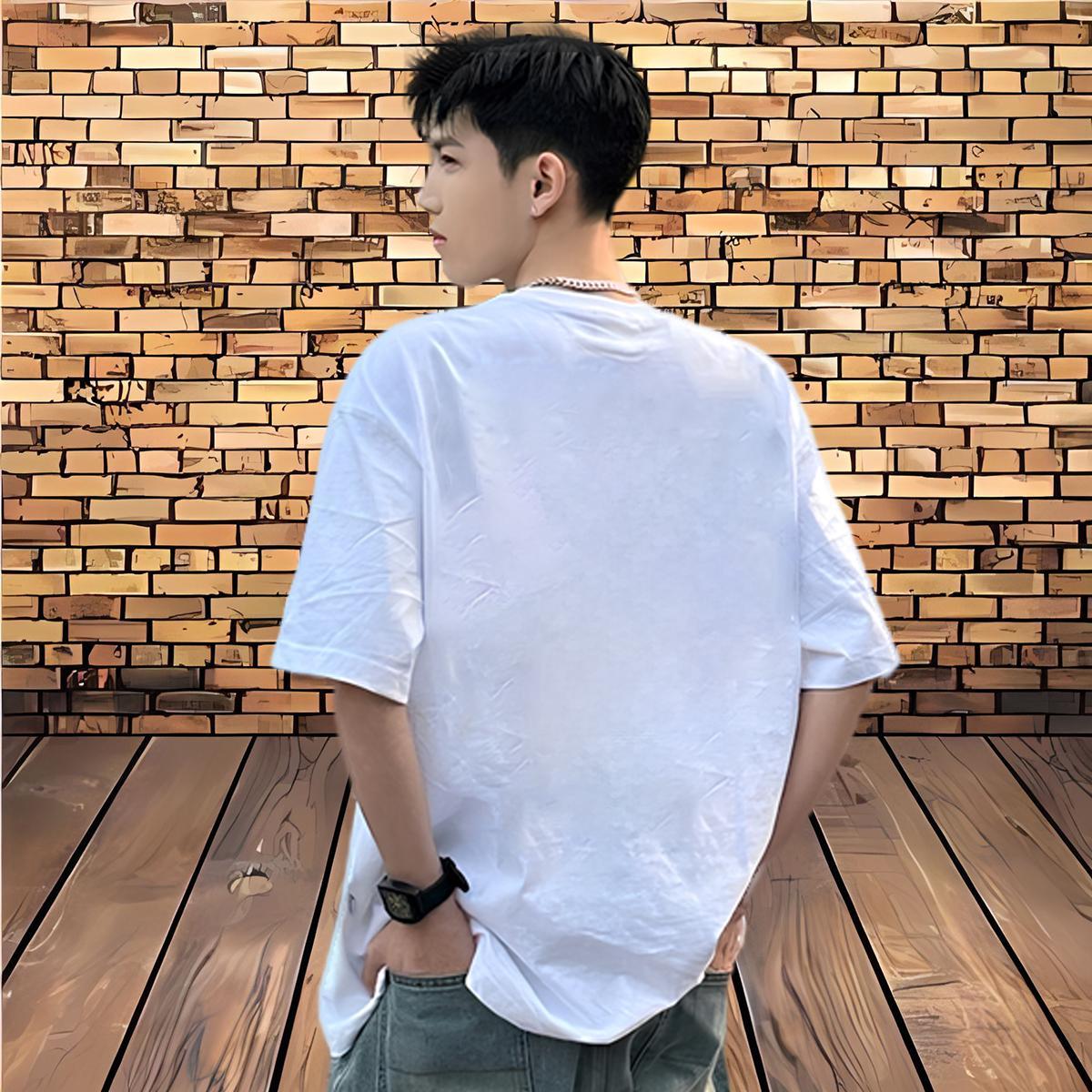 Fashion Casual T shirt 230g Cotton cat Outdoor Clothings Pure Cotton Loose Mens Tshirts Custom Print Plus Size