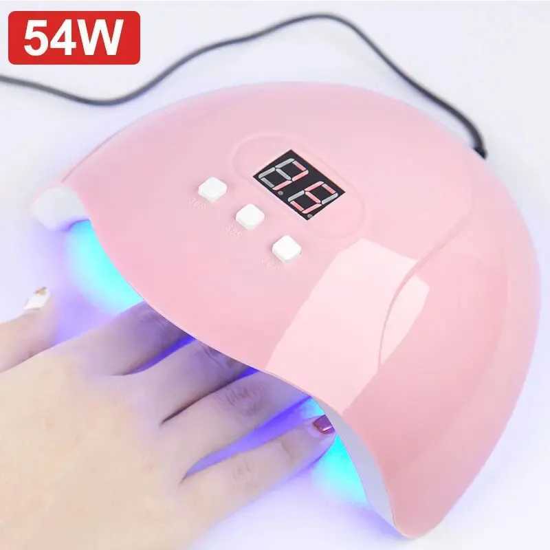 54W UV Led Lamp Nall Dryer For All Types Gel Varnlsh Pollsh Curlng 18pcs Leds Lamp for Nall Manlcure Machlne USB ConnectorCL240731