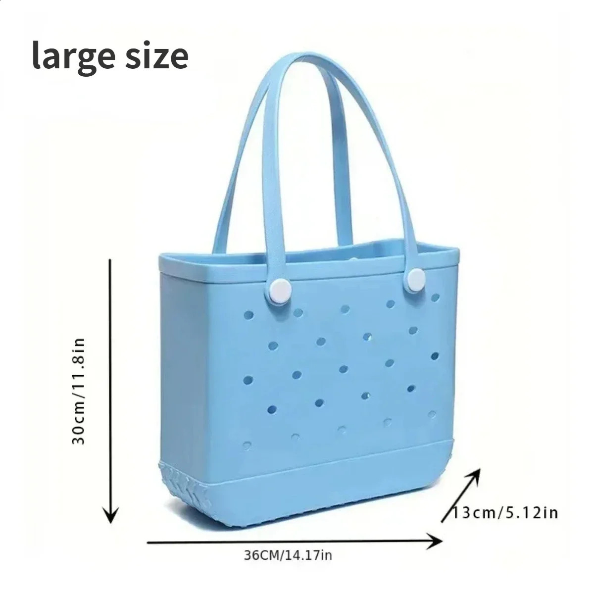 Waterproof Beach Tote Bag - Extra Large Bogg Storage Bag, Shoulder Handbag for The Beach, Ladies Handbags