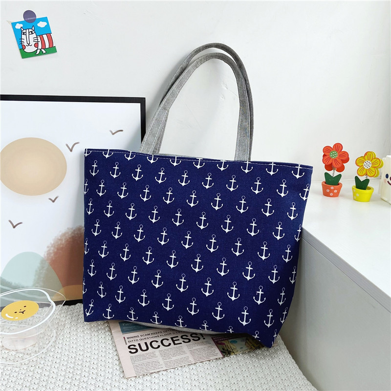 Fashion Folding Women Big Size Handbag Tote Ladies Casual Flower Printing Canvas Graffiti Shoulder Bag Beach Bolsa Feminina