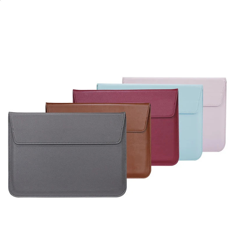 Pu Leather Laptop Sleeve For Air 13 Case Pro Retina 11 15 Notebook Stand Cover For Shell Laptop Bag Unisex 240907