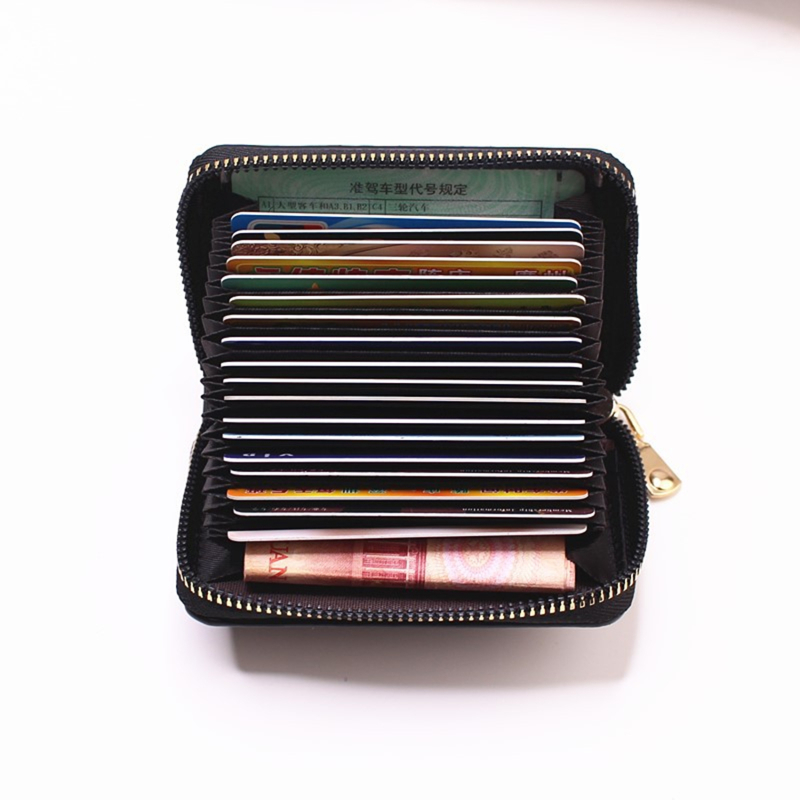 Multifunction Bank/ID/Credit Card Bag For Lady Holder Multi-Card Wallet Case Card Holder Wallet Women Men Solid Color Portable