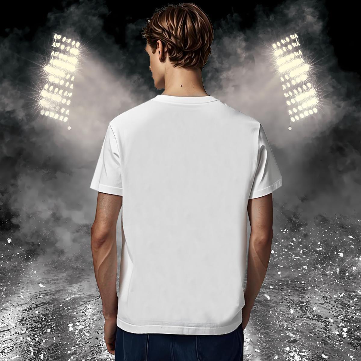 T Shirt For Man 230g 100% Cotton hands Daily Wear Breathable Soft Floral Print Men Tees Fashion Casual Popular Clothings
