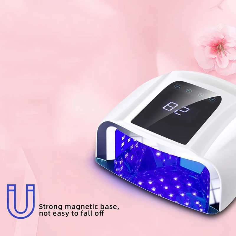 Not Rechargeable 96W Mirror Reflective Bottom Nail Lamp Gel Polish Dryer Manicure Machine UV Light for Nails Nail UV LED Lamp W250513