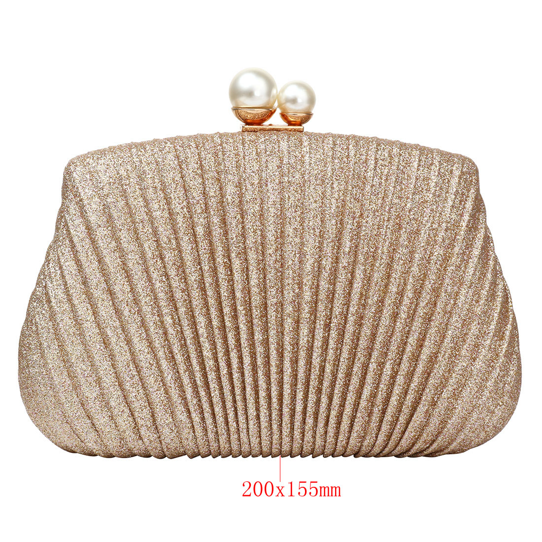 YYW Noble Pearl Clutch Bag Bright Handbag Coin Purses Evening Clutch Bags Wedding Party Shoulder Bags Sac Mariage Femme Soiree