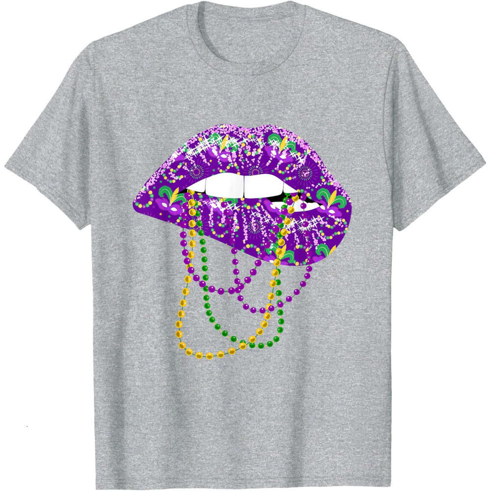T shirt Mens Mardi Gras Shirt for Women Lips Queen Carnival Costume Gift T-Shirt shirts tshirt graphic tee Casual tops summer clothes Short sleeve Fre
