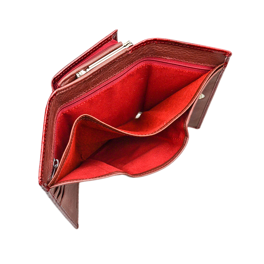 HH Women Luxury Brand Fashion Genuine Leather Fashion Short Wallet Female Alligator Hasp Lady Coin Purses Small Wallets