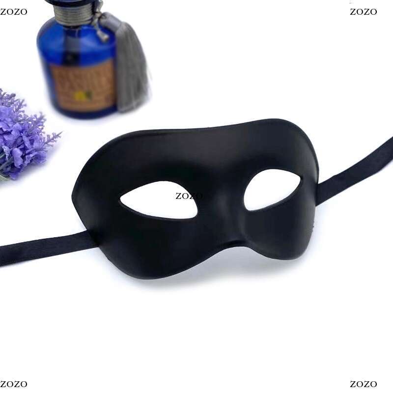 Halloween Black Masquerade Masks Cool Men Adult Kids Half Face Mask for Masquerade Ball Costume Party Supplies