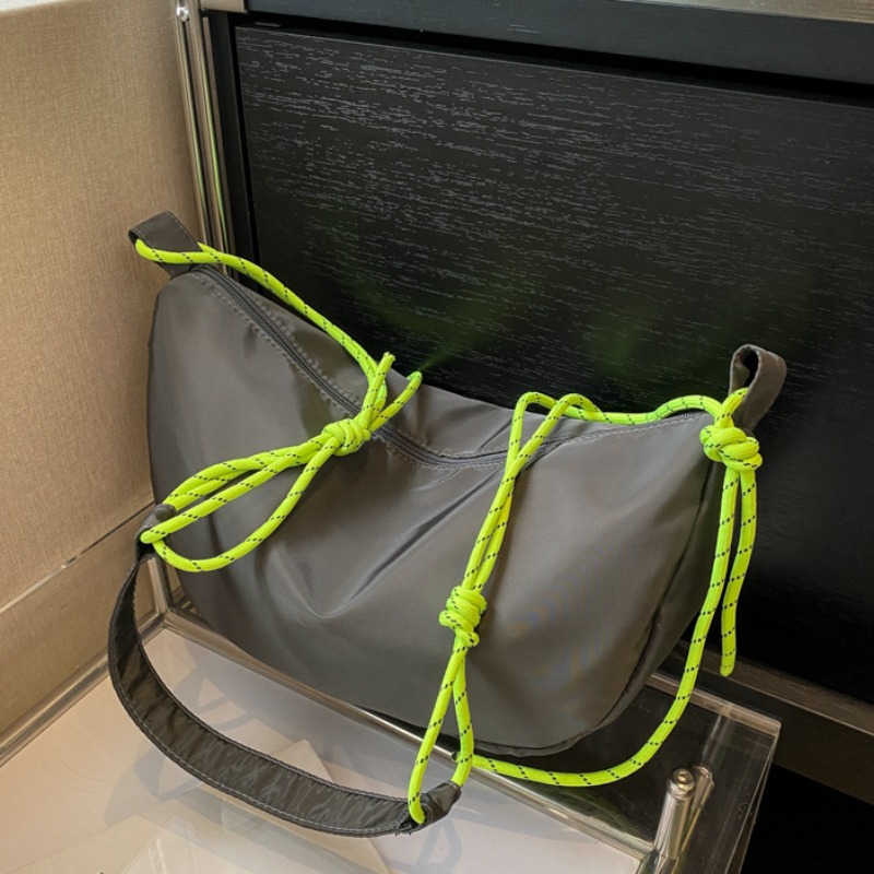 New Nylon Cloth Shoulder Bags Vintage Solid Color Hobos Bag Casual Large Capacity Diagonal Bag Fashion Versatile Women Handbag
