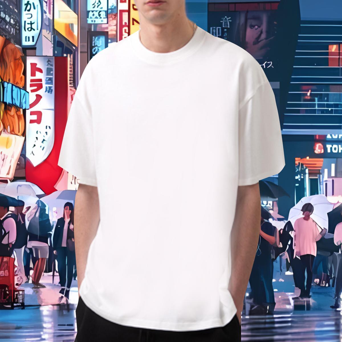 Cool Design T Shirts Men 100% Cotton 230g skull Street Casual White Plus Size O Neck Short Sleeves Tshirts Wholesale Tops Shirt