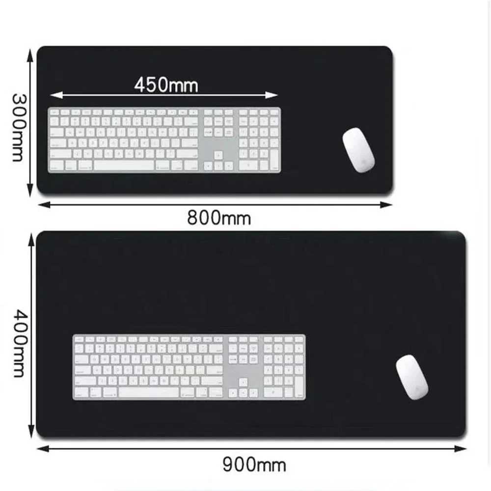 Japan Black Sea Wave Large Mouse Pad Extended Gaming Mouse Pad Desktop Pad With Stitched Non-Slip Rubber Base Keyboard Mat 80x30M240802