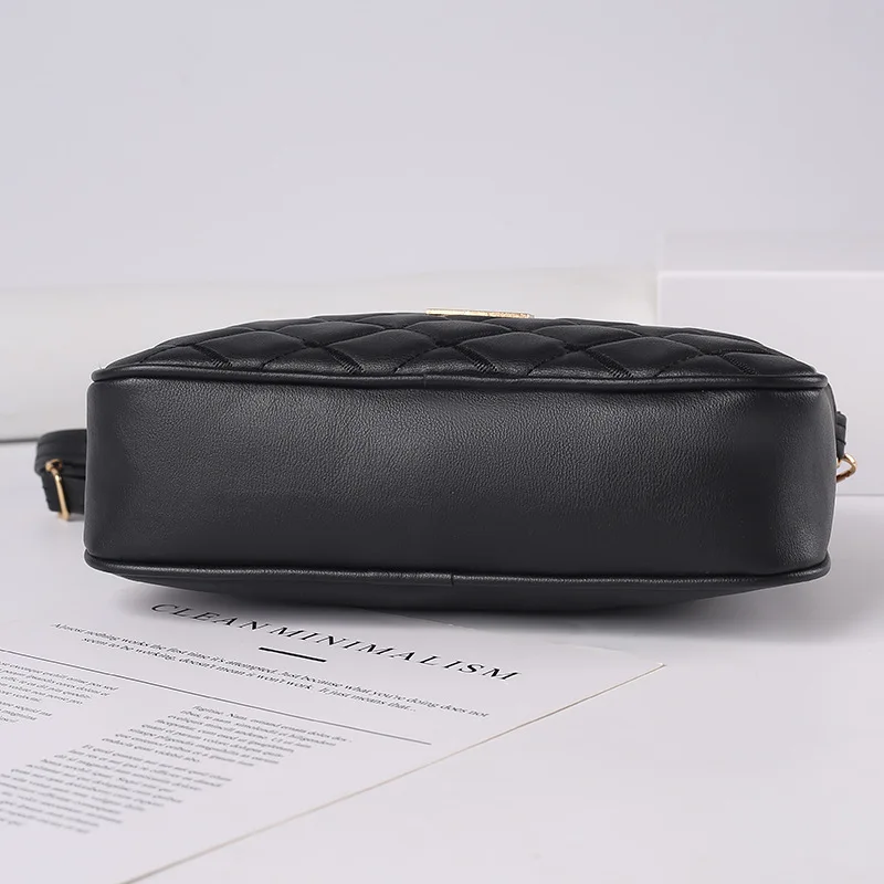 2023 Women's Lingge High Capacity 2023 New Crossbody Small Messenger Bag Simple and Advanced Fashion Ladies Shoulder Handbag