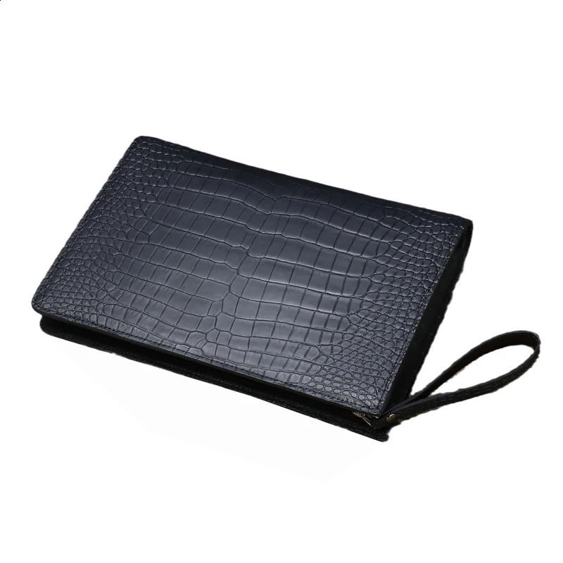 Quality Mens High Clutch genuine leather high-capacity cowhide bag 240802