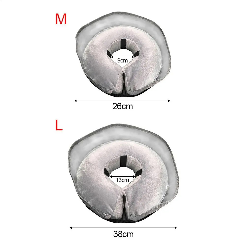 2026 New Dog Cat Soft Ring Anti-Bite Elizabethan Circle Inflatable Pet Collar Protection Neck Cover 240801 Free Shipping
