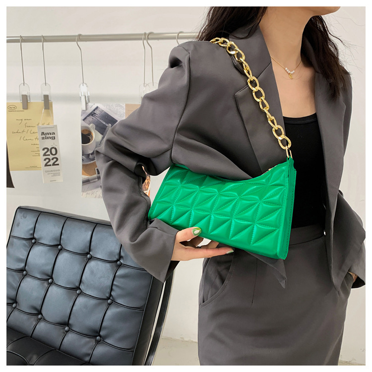 Women's Advanced Diamond Bag 2022 New Trend All-match Shoulder Bag Niche Chain Handbag Female Fashion Texture Shopping Bag