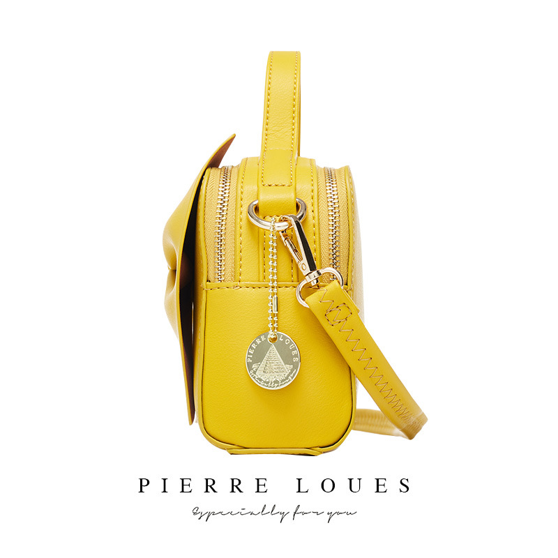 2024 new Korean version bow shoulder women PIERRE LOUES women's crossbody bag
