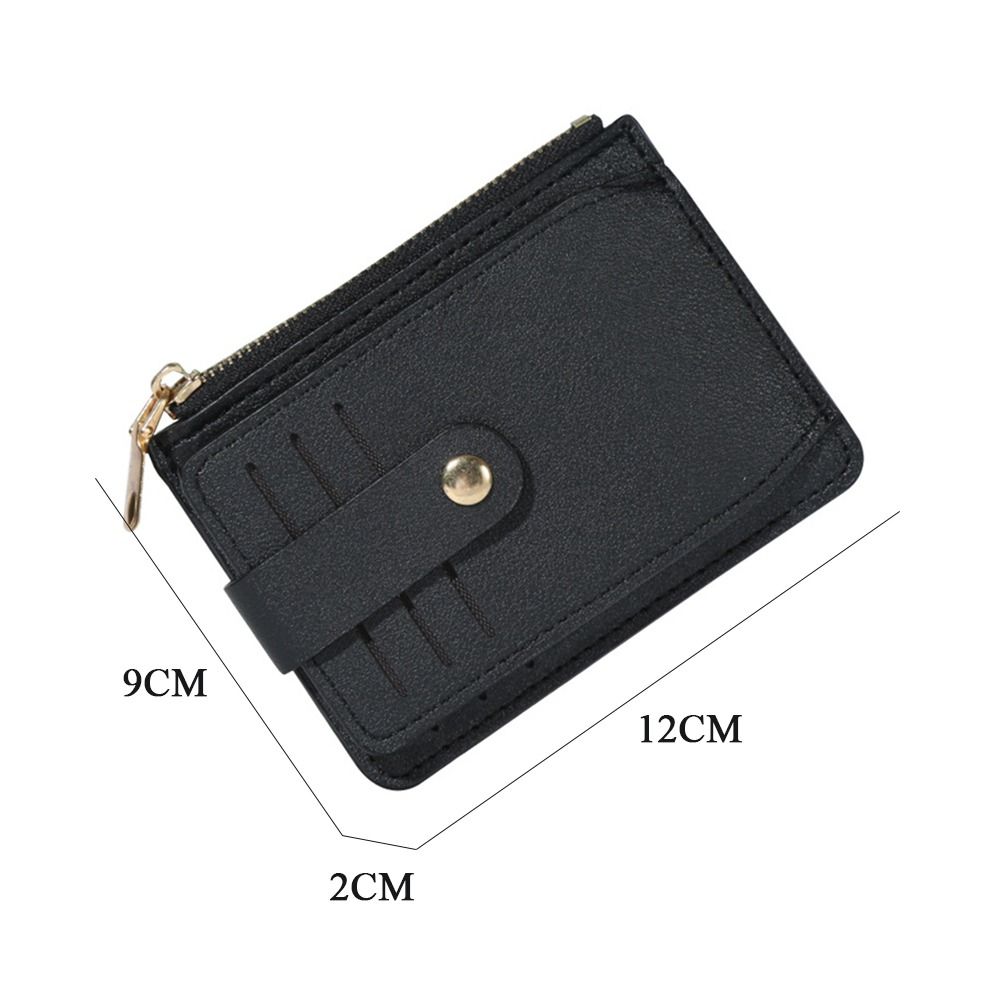 Fashion PU Leather Wallet With Coin Pocket Credit ID Card Holder Small Money Bag Zipper Coin Purse For Women Men