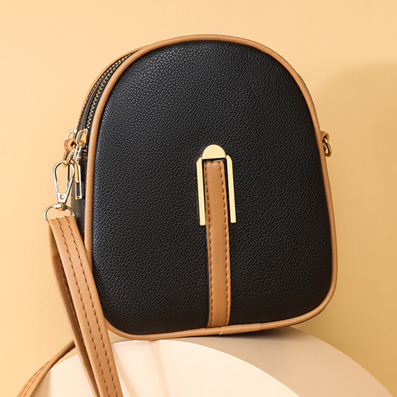 Elegant Litchi Leather Messenger Bag Simple Women Handbag Shoulder Bag Luxury Brand Designer Flap Female Small Crossbody Purse