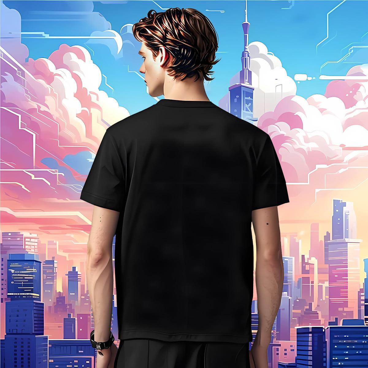 T Shirt For Man 100% Cotton 230g Lines Sport Breathable Short Sleeve DIY Logo Oversized Tshirt for Man Woman 2024 Summer TOP Quality Clothings