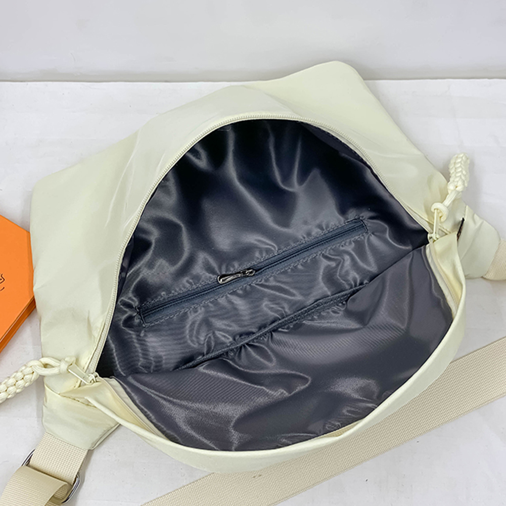 Men's&Women's Nylon Crossbody Bag Large Capacity Sports Shoulder Bag Waterproof Lightweight Fanny Pack Hip Hop Fashion Waist Bag