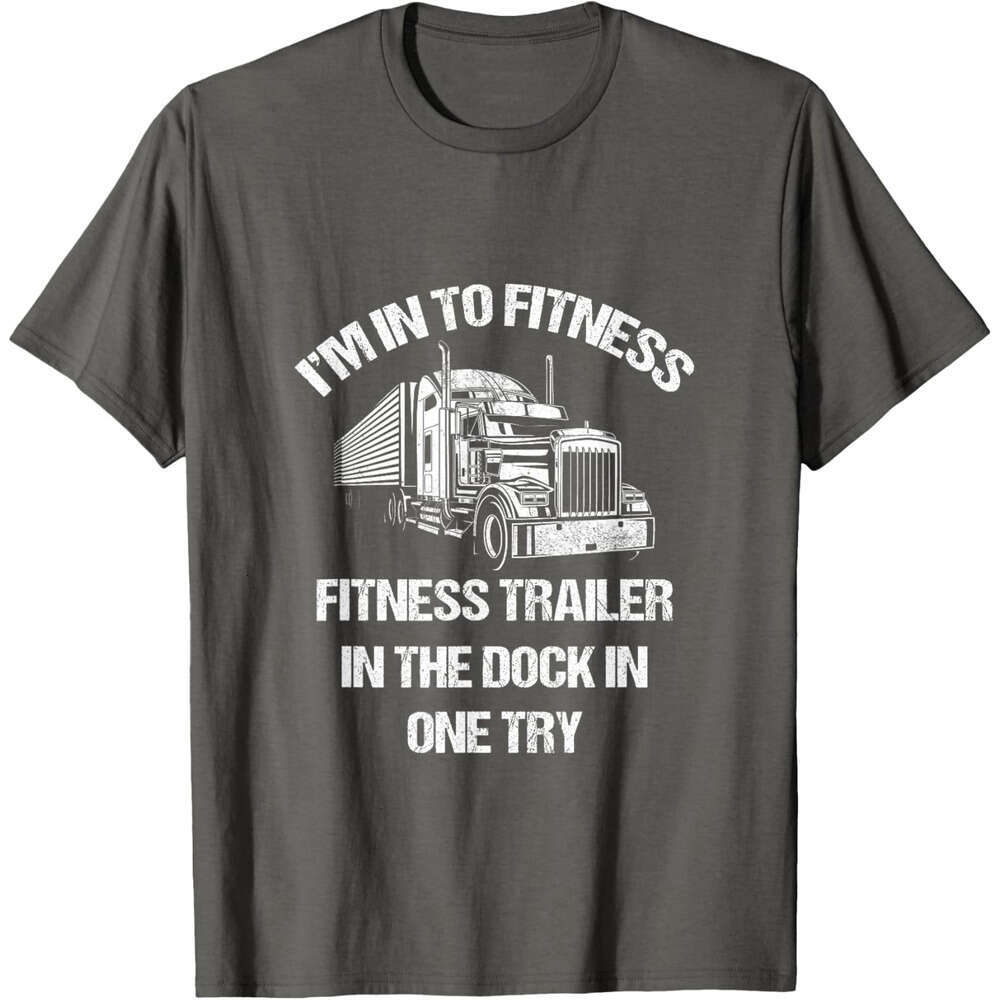 T shirt Mens Funny Semi Truck Driver Trucker T-Shirt shirts tshirt graphic tee Casual tops summer clothes Short sleeve Free shipping