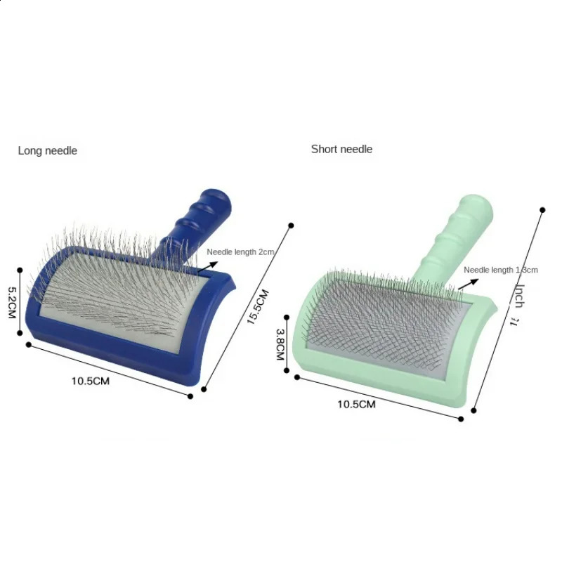 2025 new Stainless Steel Dogs Combs Massage Dog Grooming Pet Hair Remover Cleaning Tools Soft Handle Comb Brush Cat