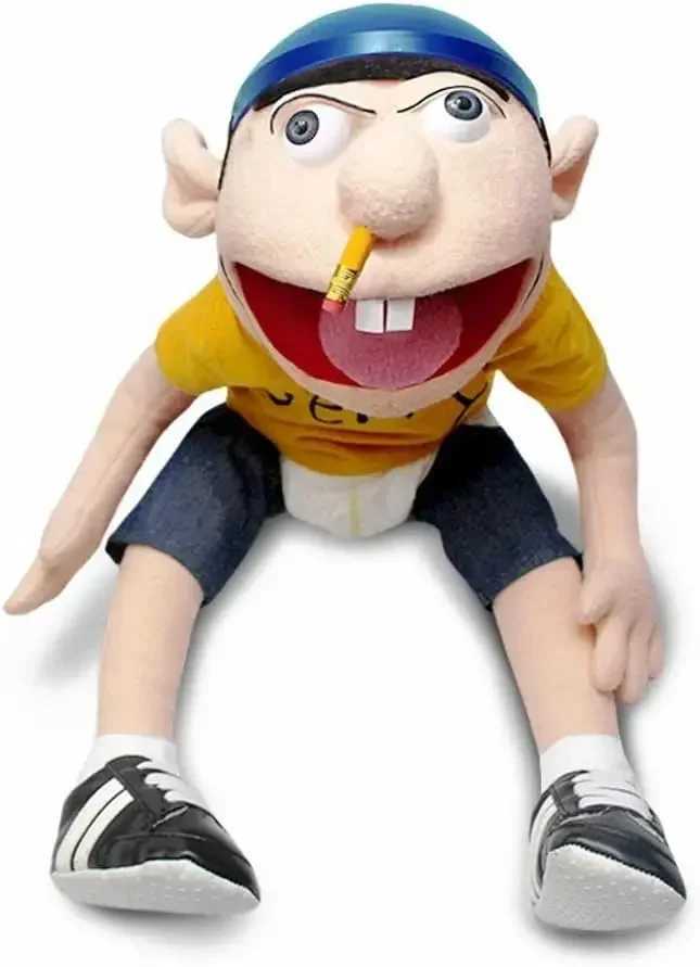 Hand Puppet Children Soft Doll Party Favors Puppet Kids Gift Cartoon Jeffy Boy Talk Show Party Props Christmas Doll Plush Toys X250129