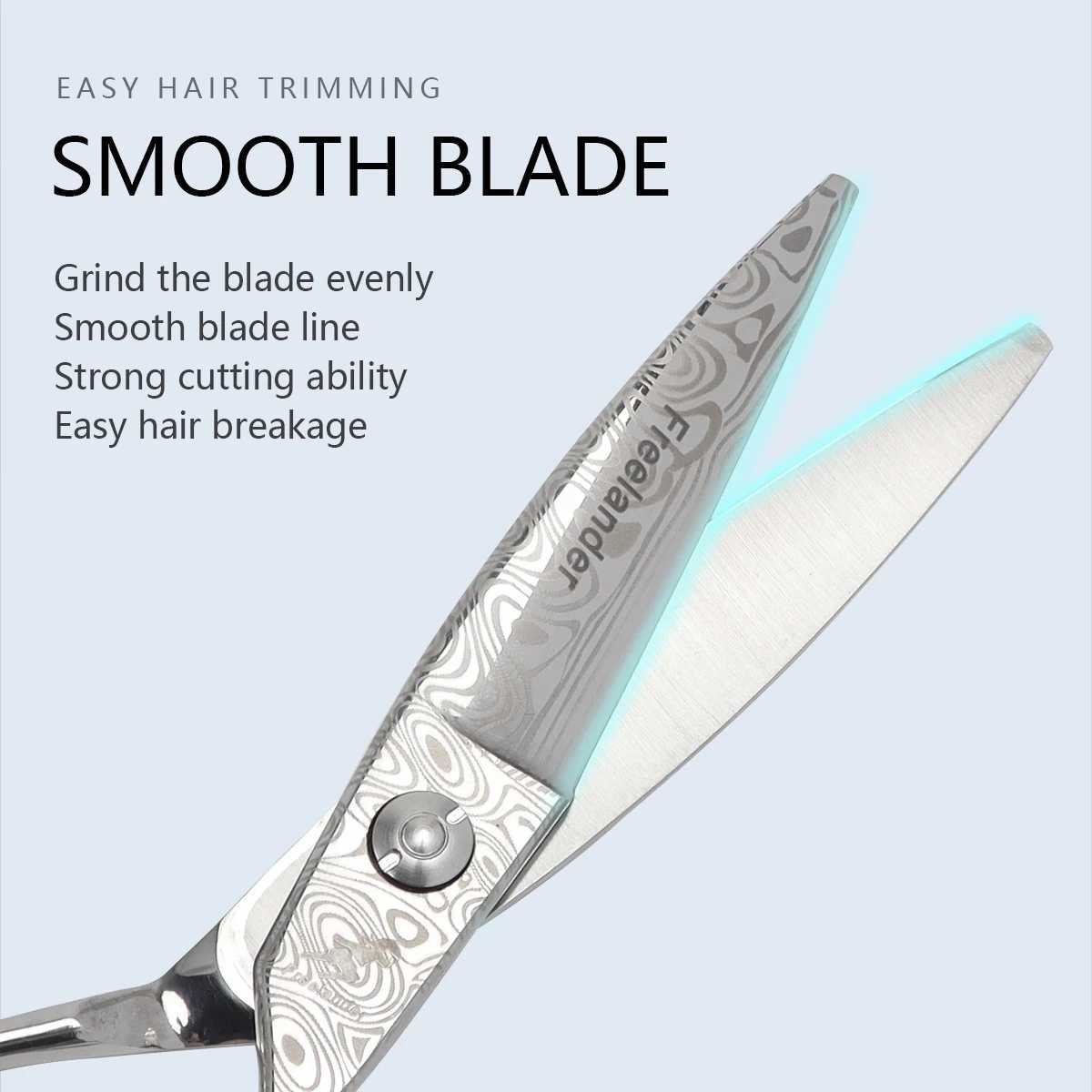 New Arrival 6-inch stainless steel hair clipper used for thin hair cutting high-quality hairstyles and trimming hair Z241213