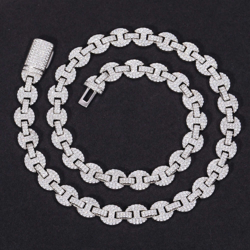 Fashion 6mm 8mm 10mm Moissanite k Chain Sterg Sier VVS Mossanite Iced Out Hiphop Jewelry Cuban Necklace For Men