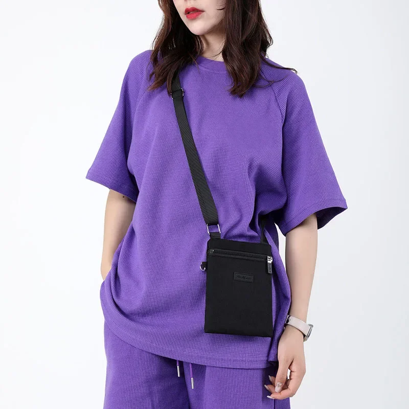 Canvas New And Mini Nylon Phone Zero Version Mobile Sweet Korean Bag Neck Versatile Fresh Shoulder Girl Bag Cross-body Purse