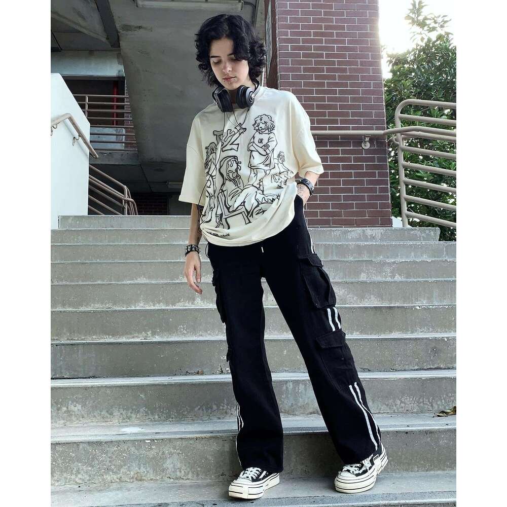 2025S Fashion Designer Shirt Men s Oversized Pattern Y K Retro T shirt Men's And Women s Streetwear Shirt T shirt Pattern Casual Top Summer Short