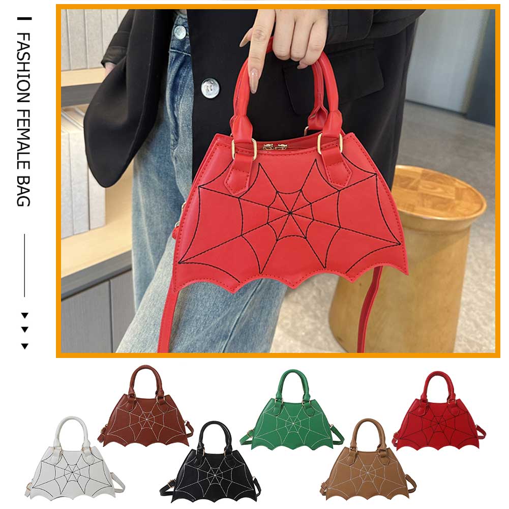 Ladies Small Shoulder Bag Bat Wing Crossbody Bag Creative Chic PU Leather Fashion Halloween Props Outdoor Shopping Bags