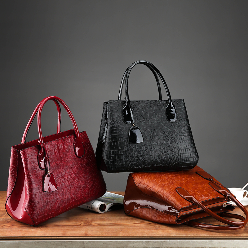 NEW Alligator luxury handbags women bags designer High Quality female tote bag ladies big shoulder bag sac a main England Style
