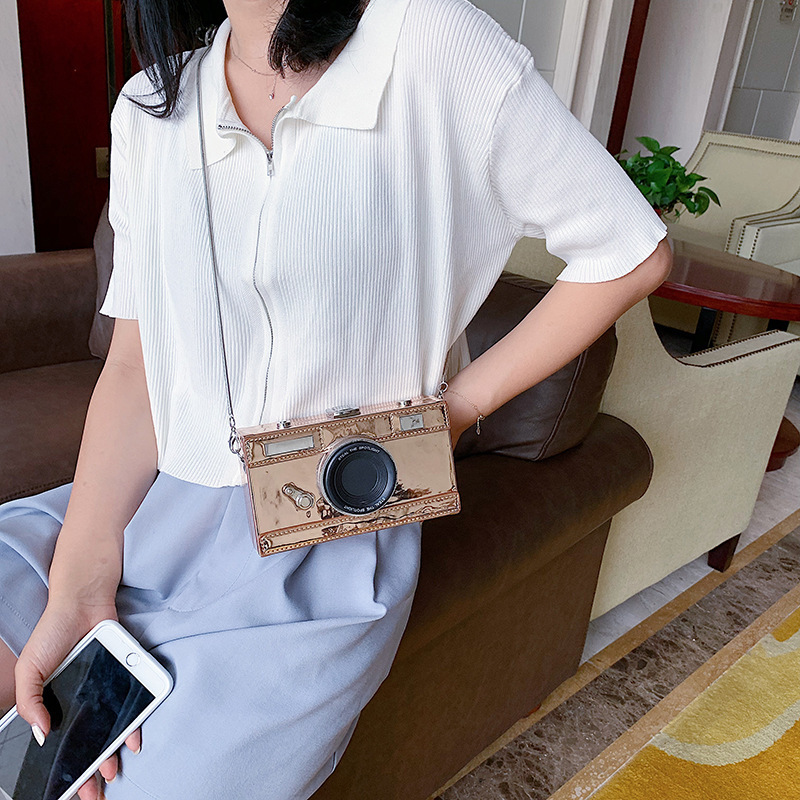 Personalized Design Fashion Camera Shape Clutch Nubuck Shoulder Bag Ladies Casual Mini Messenger Bag Purse purses and handbags