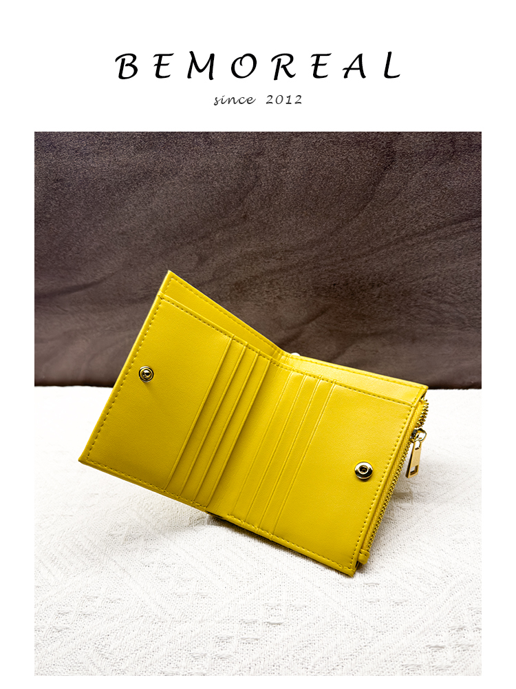 Women Genuine Leather Short Wallets 2023 Woven Sheepskin Small Purse Luxury Design Knitting Fashion Slim Money Bag For Ladies