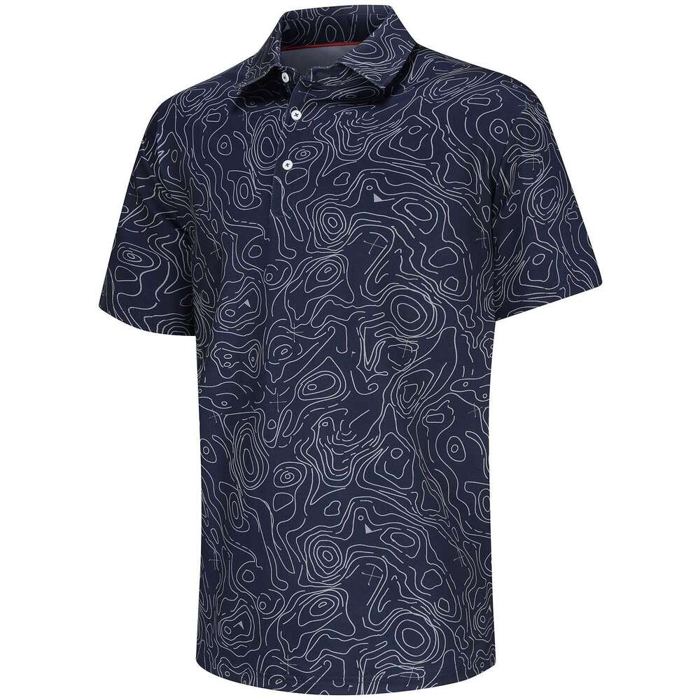 Fashion Mens Polo shirt Printed Mens Sleeve Moisture Wicking Dry Fit Golf Shirts Casual Stylish Polos shirts tshirt Casual tops summer clothes Short s