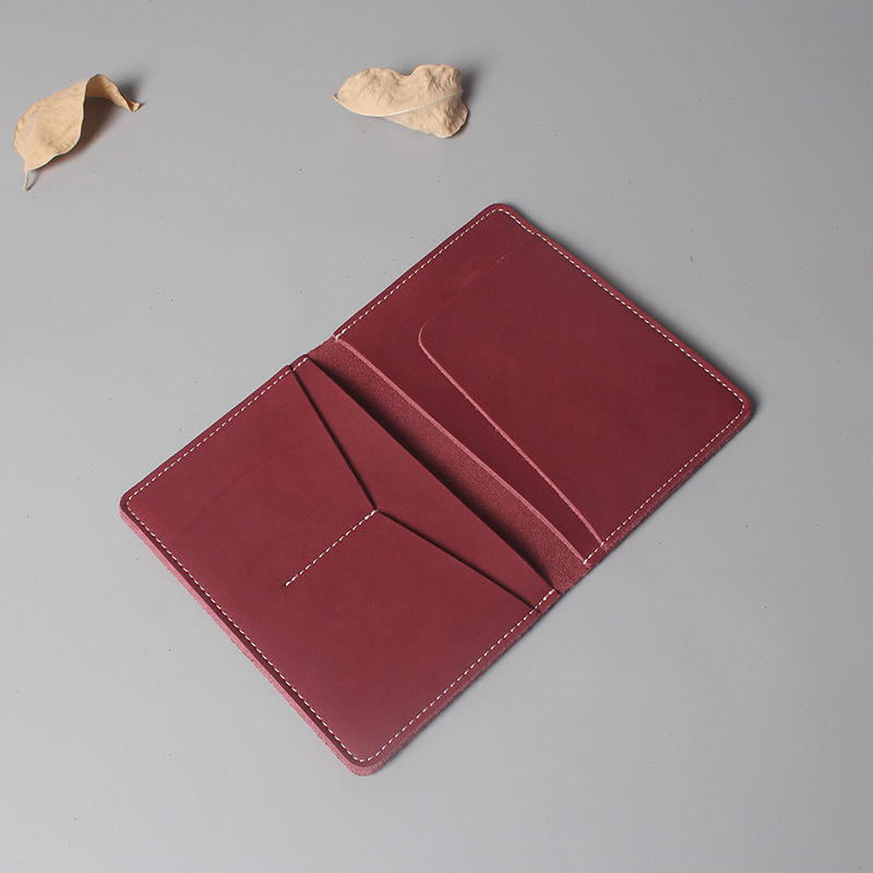 New Leather Passport Holder Men's Card Holders Woman Cards Wallets Wallet Women 2023 ID Folder Credit Man Travel Business Bags