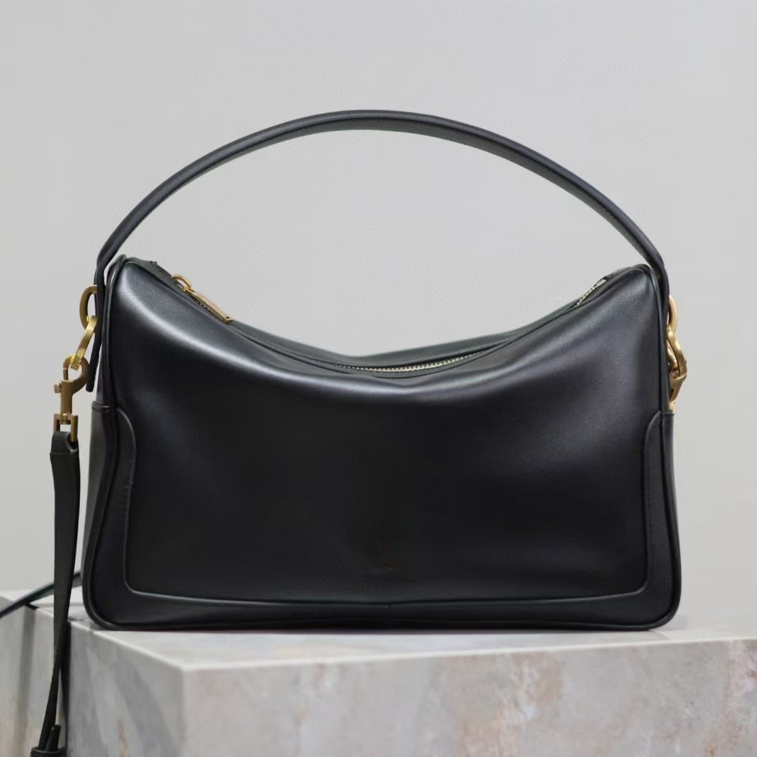 Real Cow Leather Shoulder Bags Camera Supple Bag Women Designer Totes Simple Style Fashion Hobo Black Satchel 2024 New Canvas And Leather Luxury Brand Handbags 2842