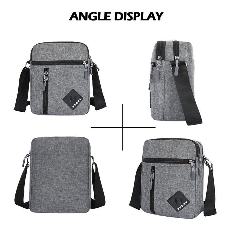 New Men's Messenger Bag Crossbody Shoulder Bags Men Small Sling Pack For Work Business Waterproof Oxford Packs Satchel Purse