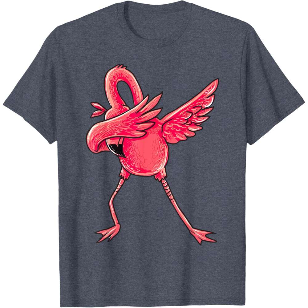 T shirt Mens Dabbing Flamingo Shirt Men Women Boys Girls Dab Dance Gifts T-Shirt shirts tshirt graphic tee Casual tops summer clothes Short sleeve Fre