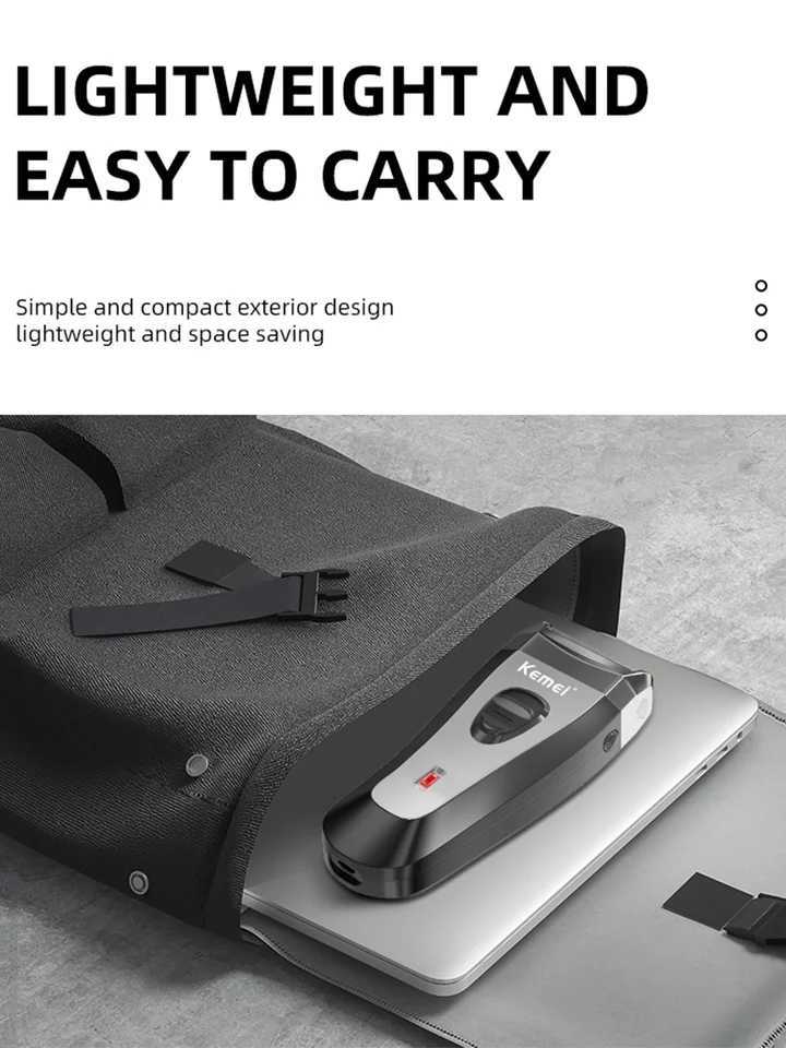 Kemei KM-9038 Foil Professional Electric Shaver Portable Razor Rechargeable Beard Trimmer USB Hair Shaving Machine for Men W250625