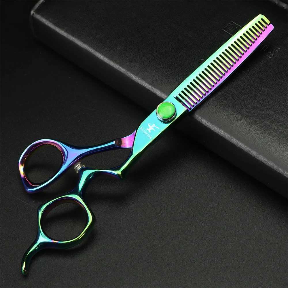 New Arrival Aurora Professional Barber 6-inch Japanese 440C Steel Barber Cutting and Slimming Barber Z241213