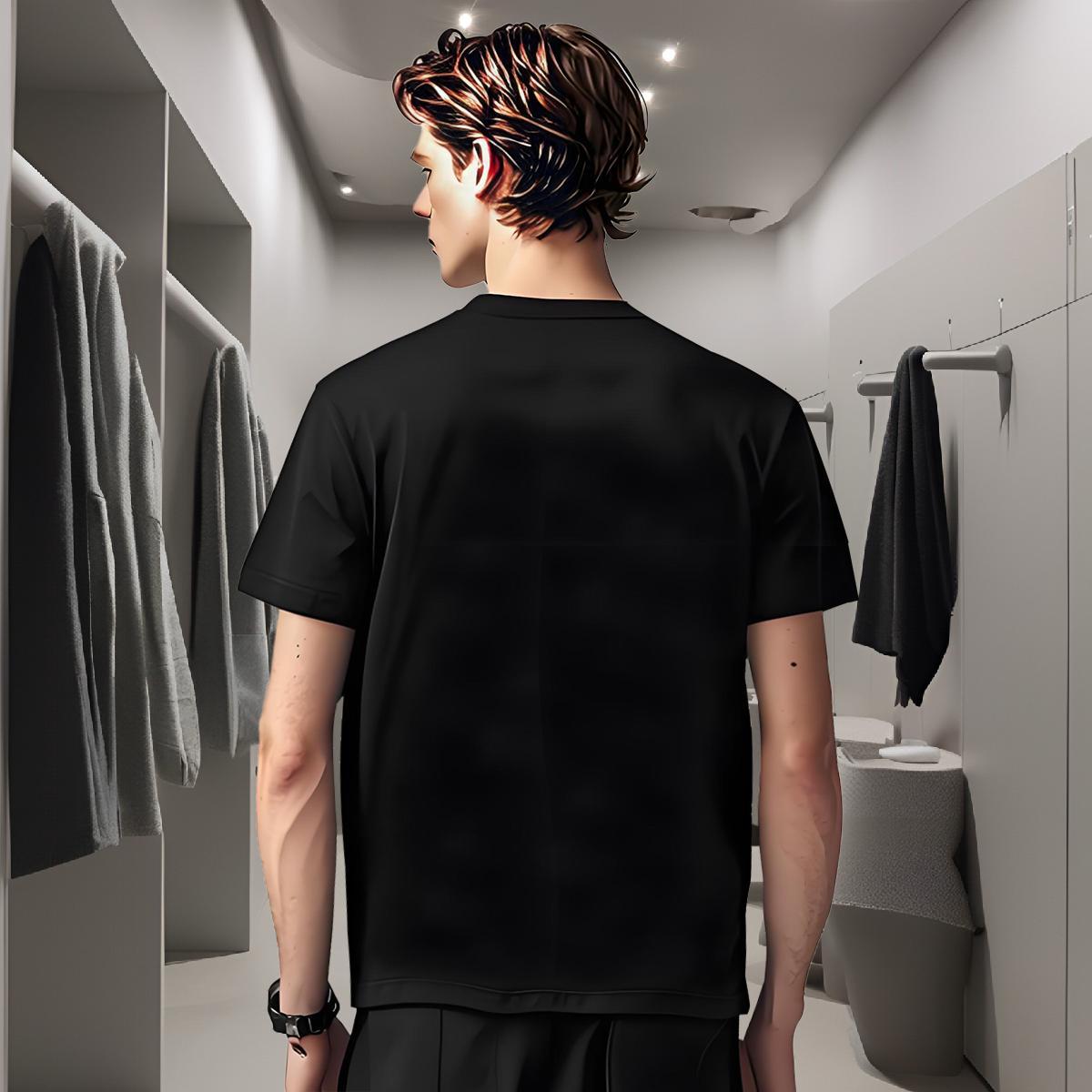 T-Shirts 230g 100% Cotton dragon Hip Hop Breathable Black White Couples T Shirts Factory Direct High Quality Tops Shirt