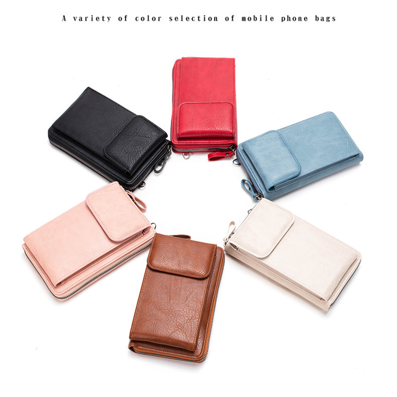 Fashion Ladies Small Crossbody Messenger Bags for Women Shoulder Bag Phone Wallet Mini PU Leather Card Holder Female Purse