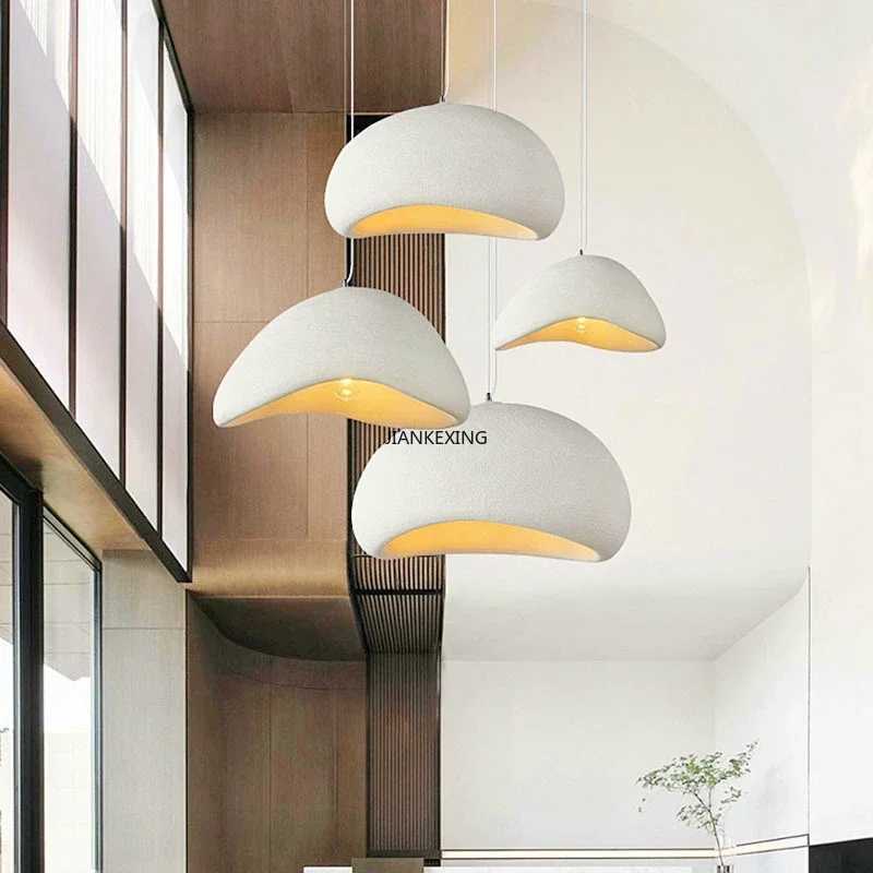 Modern Handmade Wabi Sabi Restaurant Chandelier Japan Style Indoor Loft LED Suspension Light Kitchen Island Cafe Pendant LampM240731