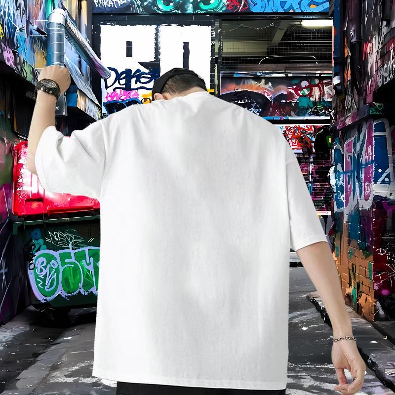 Wholesale Man T Shirts 230g Pure Cotton halloween Casual Beach Tee Shirt Breathable Classic Tshirts Oversized 3XL 4XL