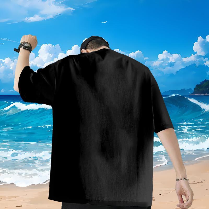 2024 Designer Men T Shirts 230g Pure Cotton strong Beach Wear Breathable Crew Neck Loose Fit Men Clothes T-Shirt Oversized
