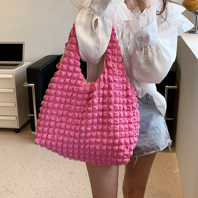 Women Fashion Quilted Shoulder Bag Space Cotton Large Capacity Handbag and Purse For Female Travel Shopping Tote Hobos Bags