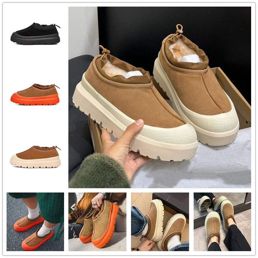Snow Boots Ankle Boot Short Designer Bottes Fashion Chestnut Orange Whitecap Black Weather Hybrid Slipper Mules Men Women Platform Thick Bottom Shoe Booties